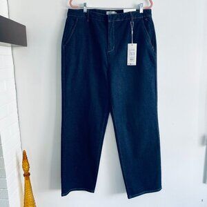 Cream Dark Wash Straight Leg Jeans Sz 18=46 Eu​